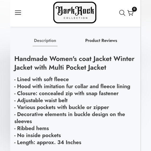 DarkRock Womens Hooded Jacket - Picture 3 of 10